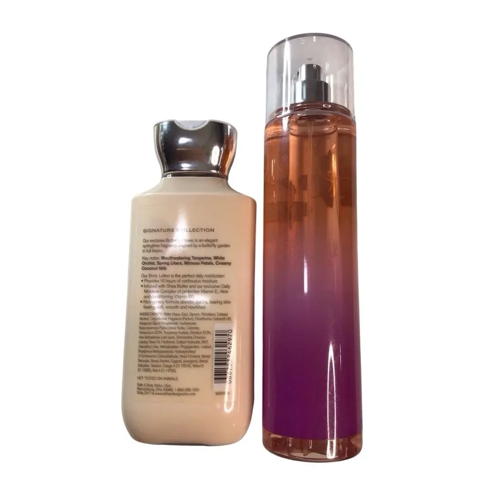 Bath & Body Works Butterfly Flower Fragrance Mist And Body Lotion Discontinued